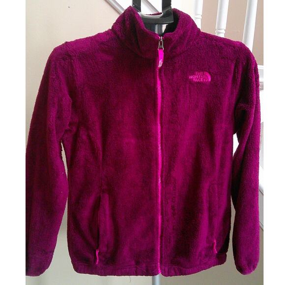 The North Face Full Zip Jacket Sweatshirt Girls XL/TG 18 Mulberry Red Purple - Picture 1 of 9